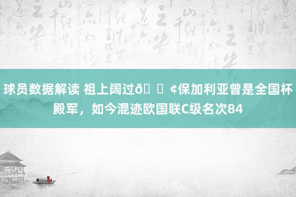 球员数据解读 祖上阔过😢保加利亚曾是全国杯殿军，如今混迹欧国联C级名次84