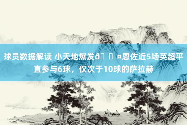 球员数据解读 小天地爆发😤恩佐近5场英超平直参与6球，仅次于10球的萨拉赫