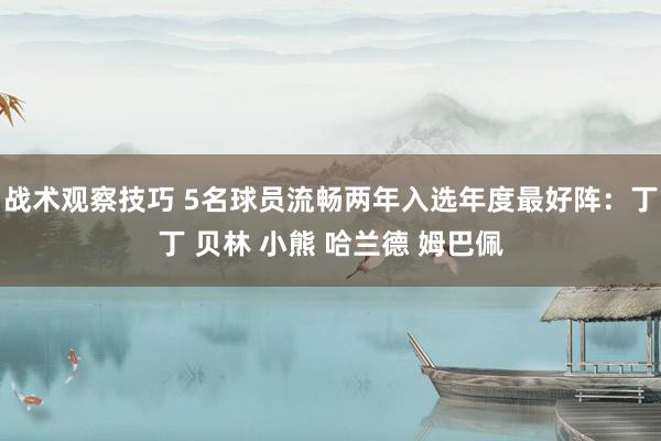 战术观察技巧 5名球员流畅两年入选年度最好阵：丁丁 贝林 小熊 哈兰德 姆巴佩